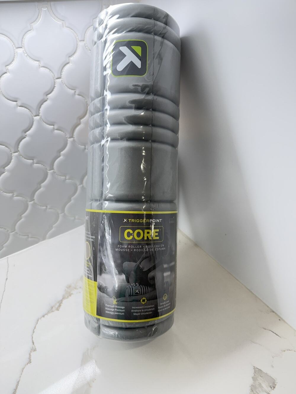 TriggerPoint 12" Solid Core Foam Roller - Gray